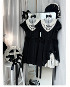 Silent Dinner - Gothic Cutlery Embroidery Lolita OP - image 5