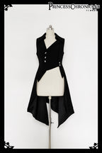 Red Shadow - Irregular Ouji Lolita Prince Vest - image 3