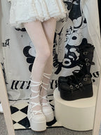 Gothic Doll - Gothic Lolita Platform Shoes, Adjustable Shoe Straps - image 1