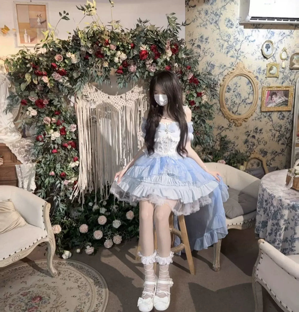 Rose Tale Sweet Lolita Summer Suspender JSK Dress and Accessories - image 10