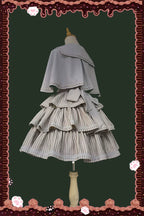 From Afar - Vintage Striped Peppy-Style Lolita JSK & Cape - image 19