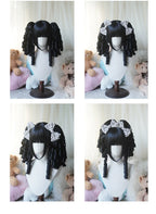 Solid Lolita Bob Wig With Detachable Curl Ponytail - image 4
