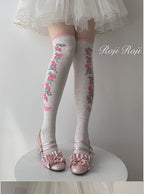 Autumn Sweet Lolita Cotton Thigh-high Socks - image 12
