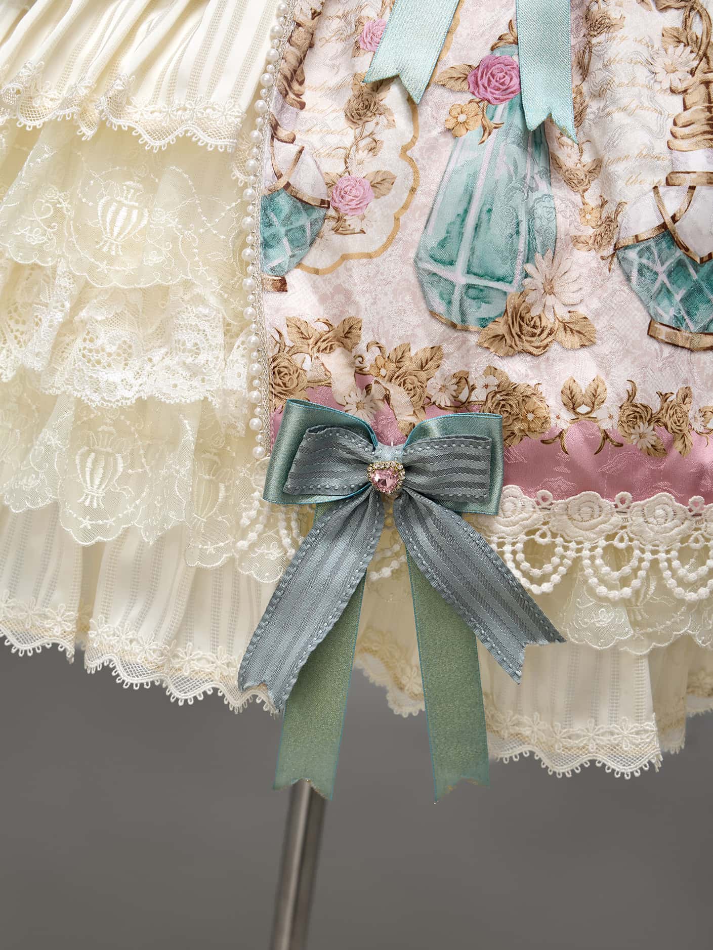 Antique Gem Fragrance Lolita Green JSK Dress Set - image 12
