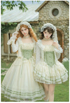Unfailing - Classic Lolita Bow Jacquard Corset JSK Dress - image 15
