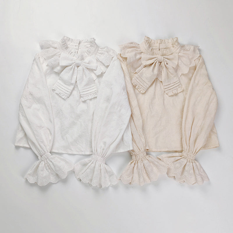 Plus Size Lolita Cotton Blouse - image 2