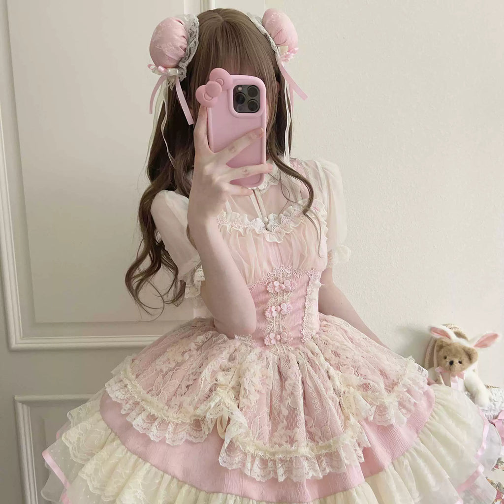 Hua Ji Fu Lei - Qi Lolita JSK Dress and Ballet Innerwear Set - image 9