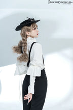 Xuan Yin - Vintage Ouji Lolita White Shirt & Black Pants - image 6