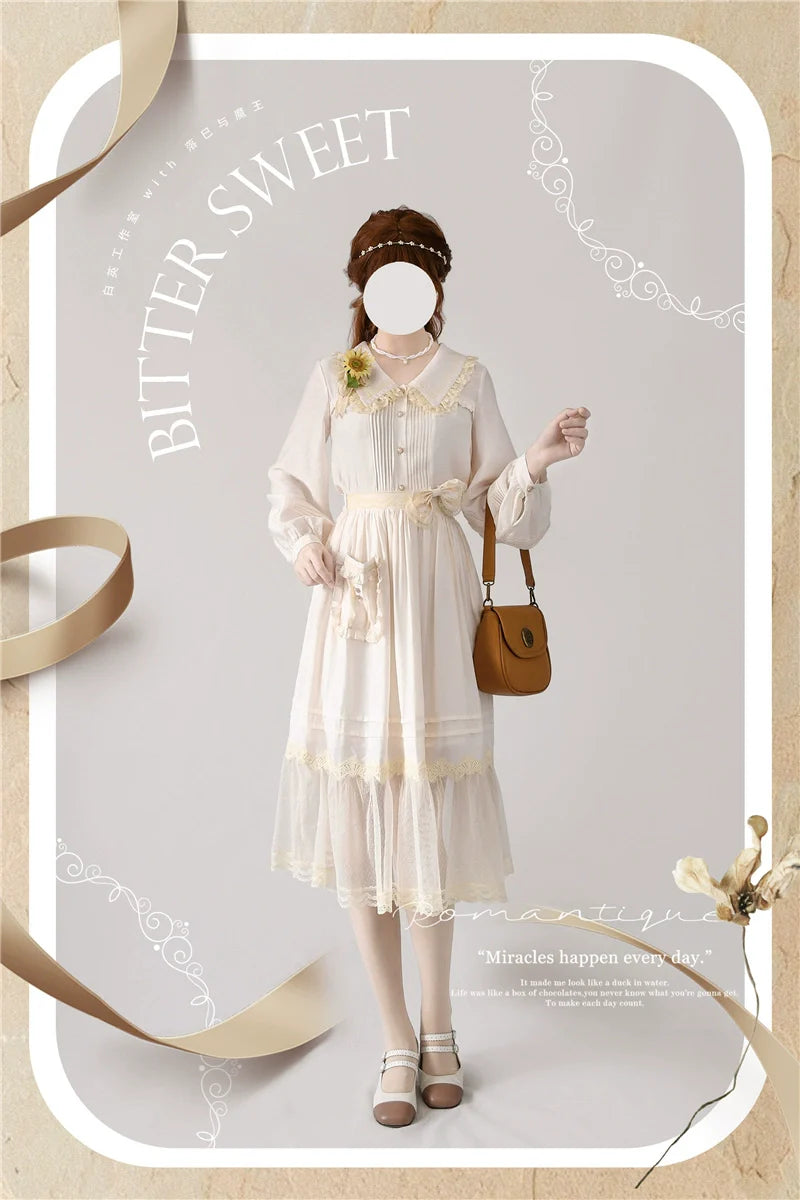Elegant Lolita Shirt and Midi Skirt Options - image 5