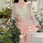 Daily Lolita Bloomers Anti-Exposure Pink Ruffle Safety Shorts - image 14