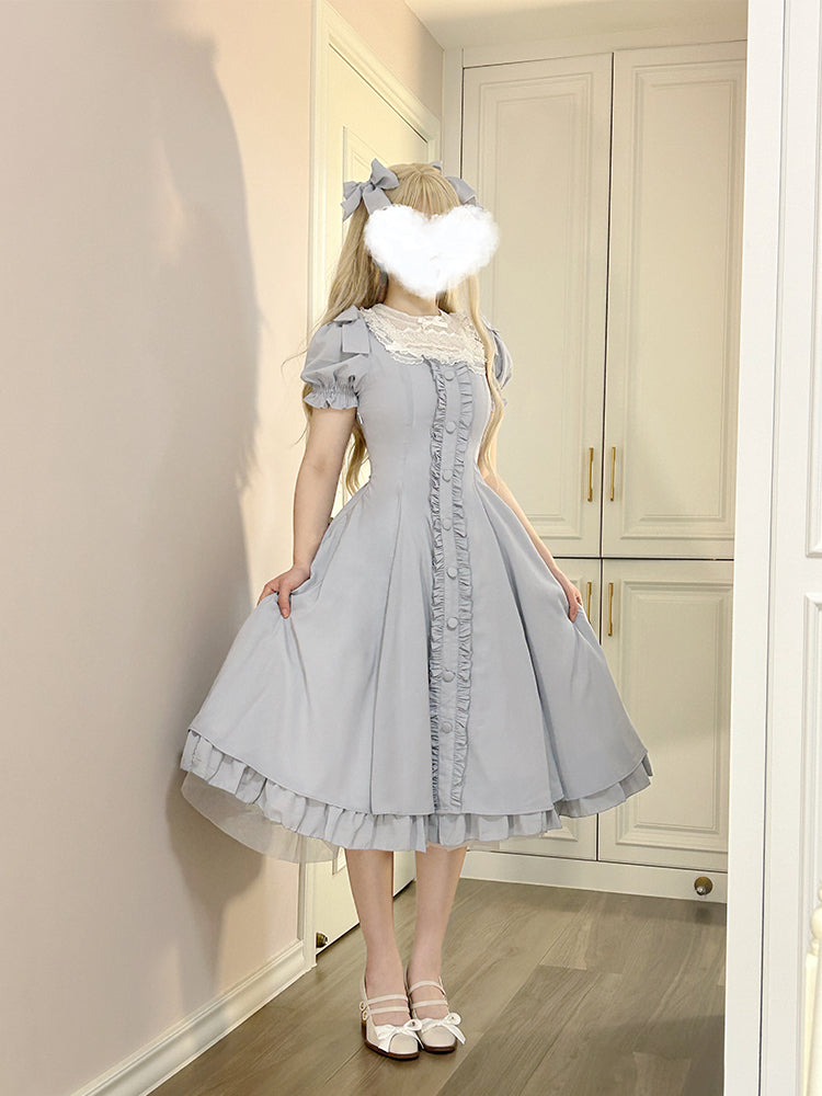 Long Version - Elegant Vintage Lolita OP - image 23