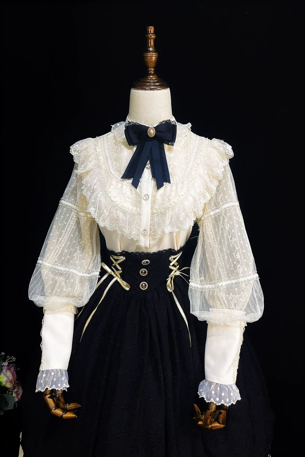 The Heart of the Rose - Elegant Retro Lolita Skirt High Waist SK Blouse - image 14