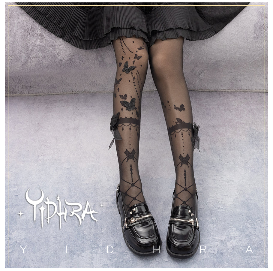 Wedding Night Butterfly - Kawaii Lolita Summer Tights - image 10