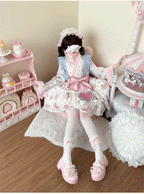 Showa Moe Bear - Plus Size Wa Lolita Dress Set Kawaii Lolita SK Suit - image 8