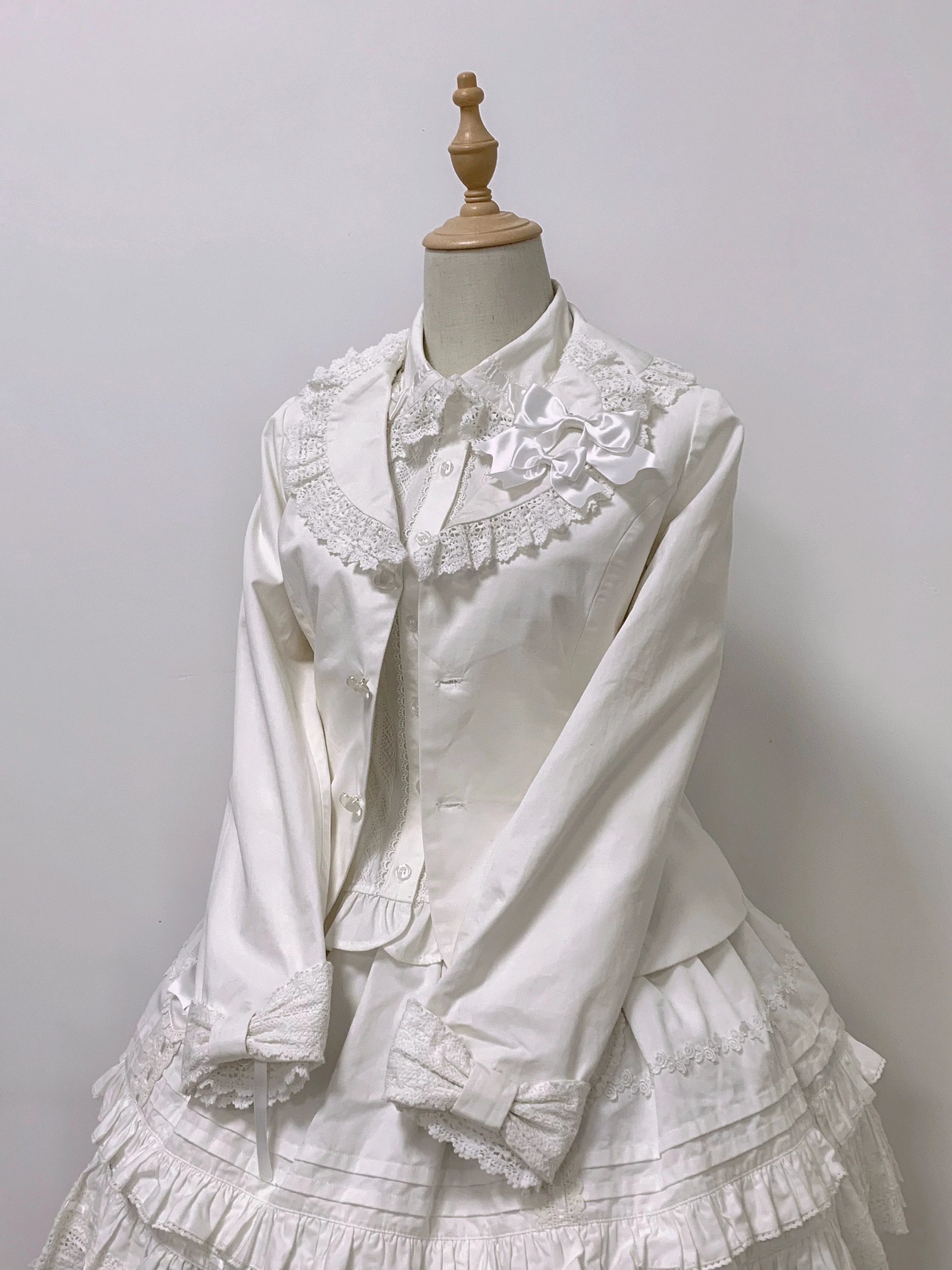 Bunny's Wish - Old School Lolita Coat, Flounce Hem Skirt - image 15