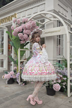 Rose Garden Prelude - Sweet Lolita OP Dress, Floral Printed - image 7