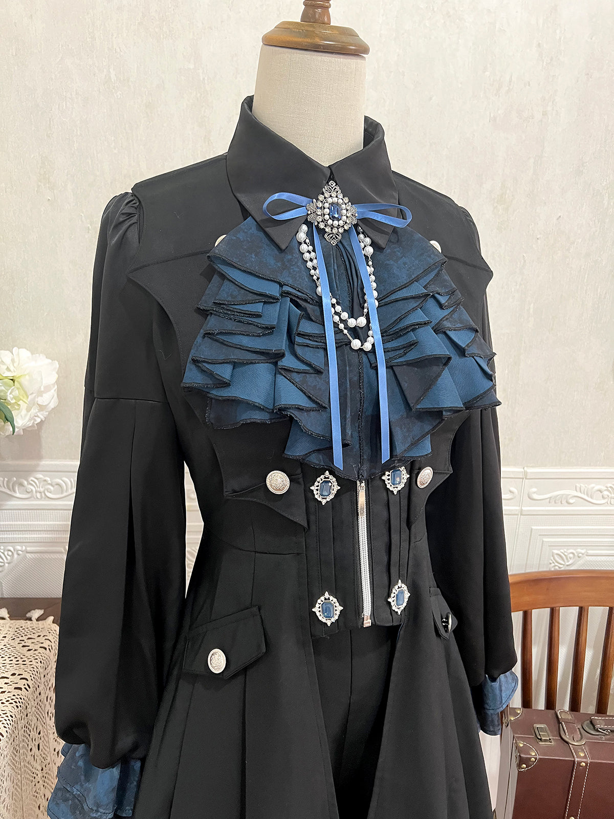 Mystique Melody - Ouji Lolita Shorts, Prince Long Vest Collection - image 12