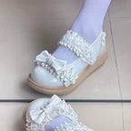Cute Bow Candy-Colored Lolita Flat Shoes - image 33
