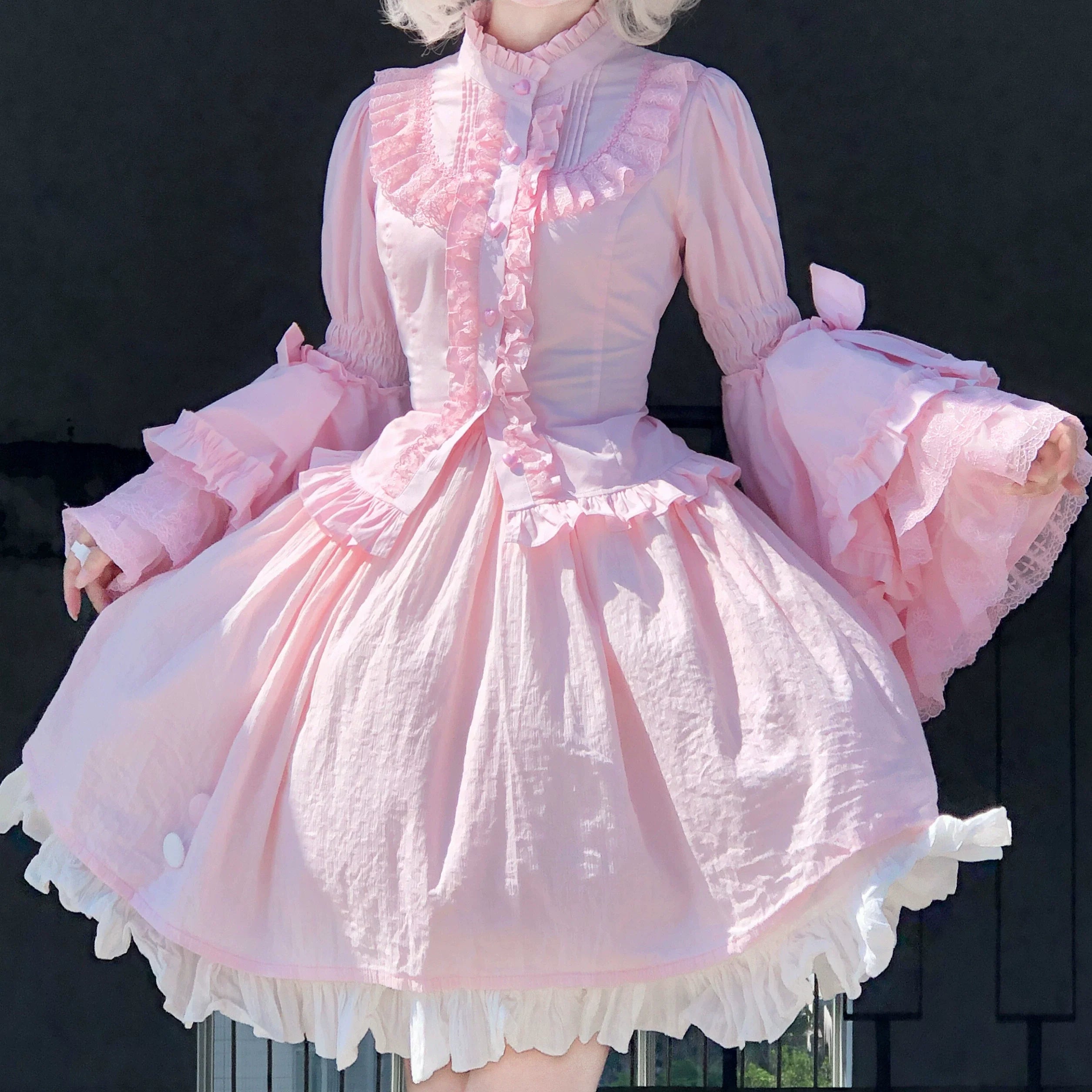 Sweet Lolita Blouse Princess Sleeve Shirt Inner Wear - image 6