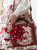 Retro Lolita Handbag PU Square Wedding Bag - image 16