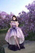 Midsummer Dream - Gradient Color Wedding Lolita JSK Dress Set, Fishbone Waist - image 8