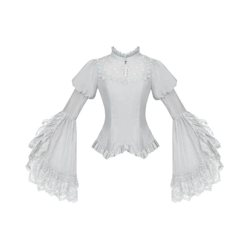 Humanoid Robot - Silver Gothic Lolita Mermaid Skirt Set - image 66