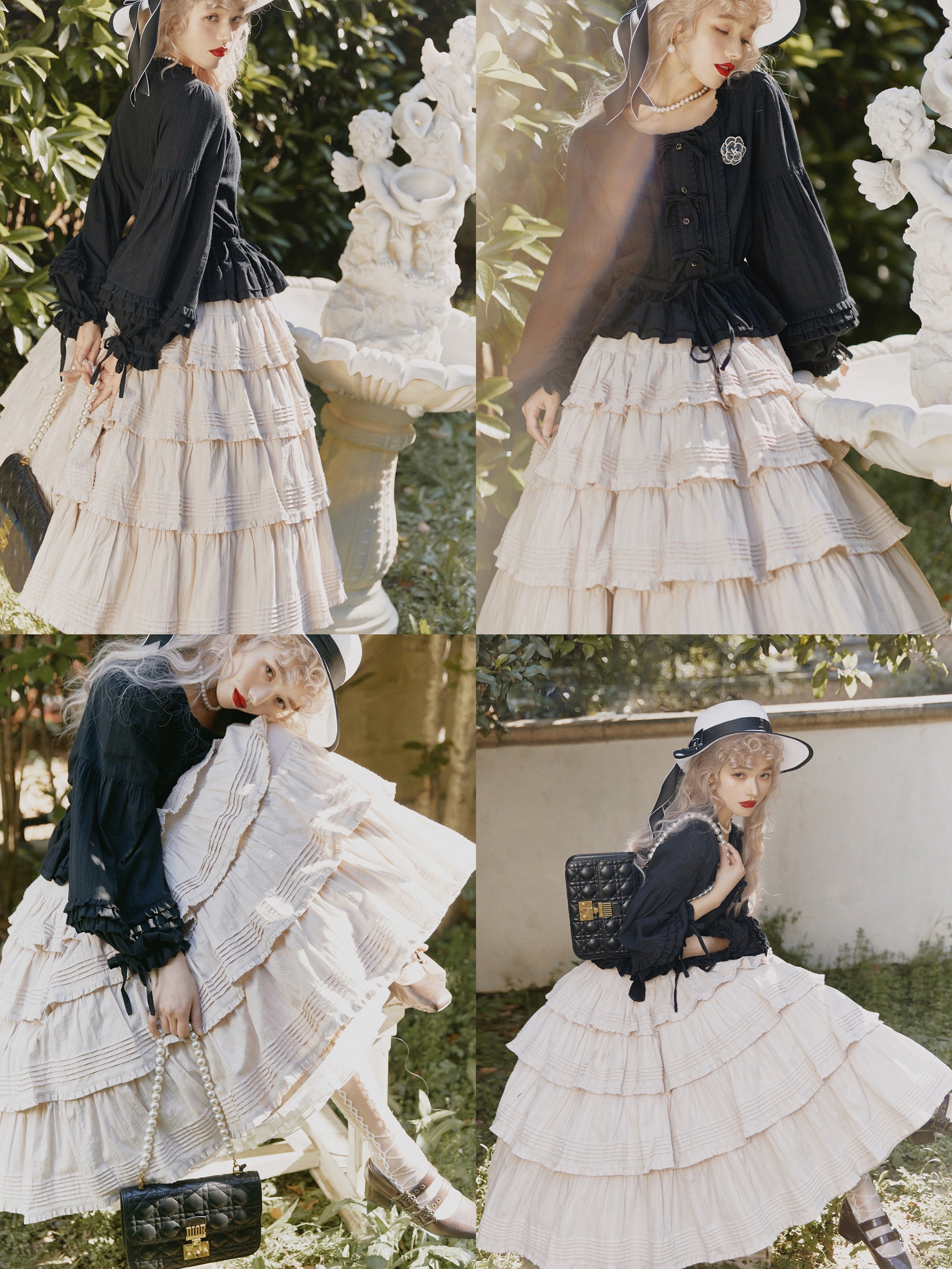 Heidi Cotton Lolita Tiered SK Skirt - image 18