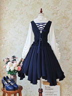 Pleated Irregular Knit Floral Slim Fit Vest and Half Skirt Set - image 13