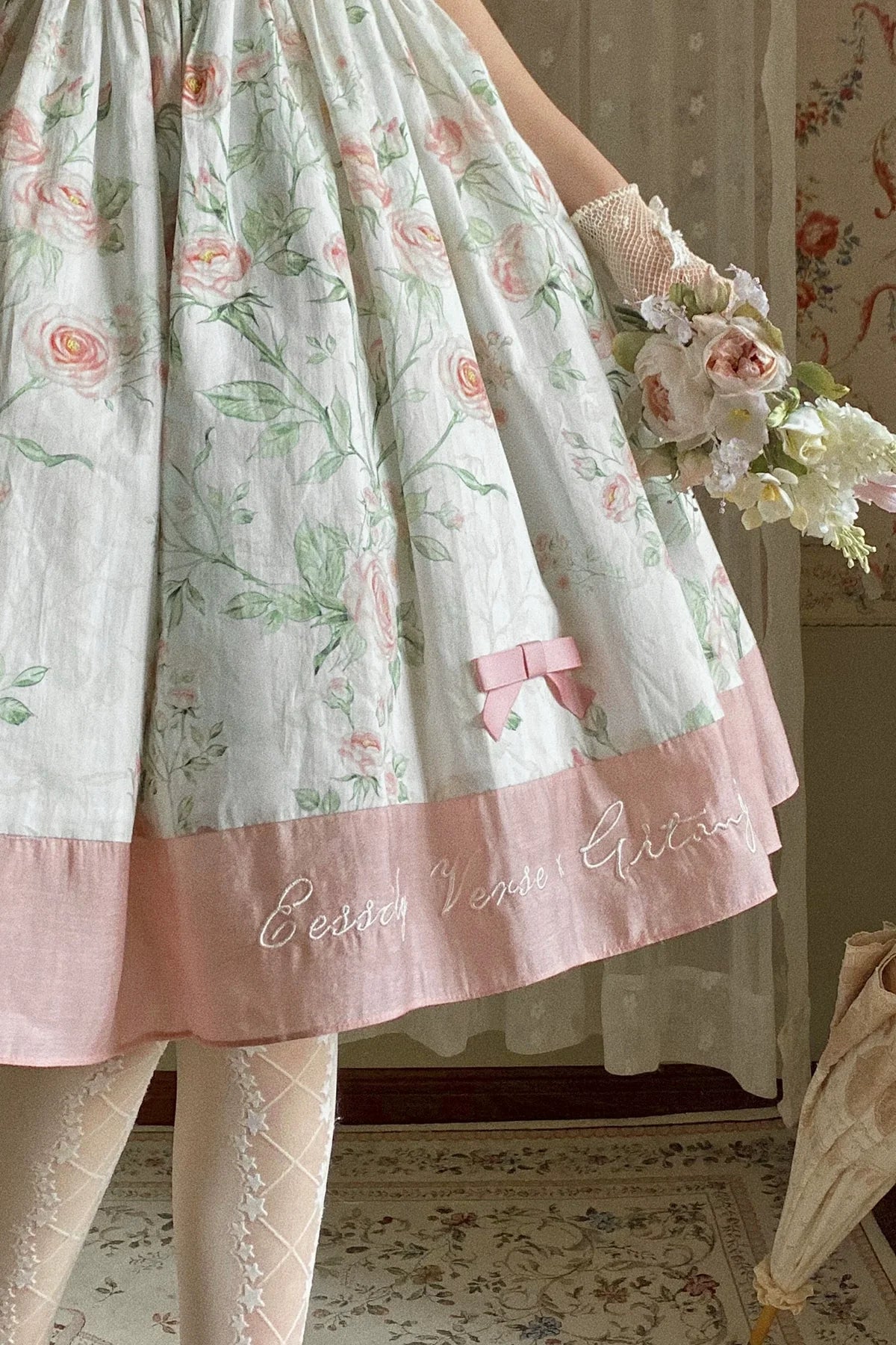 The Rose Dowry - Daily Cotton Lolita OP Dress V-neck Dress - image 18