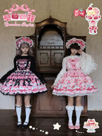 Strawberry Parfait - Strawberry Print Sweet Lolita JSK Dress, Side Pocket and Accessories - image 13