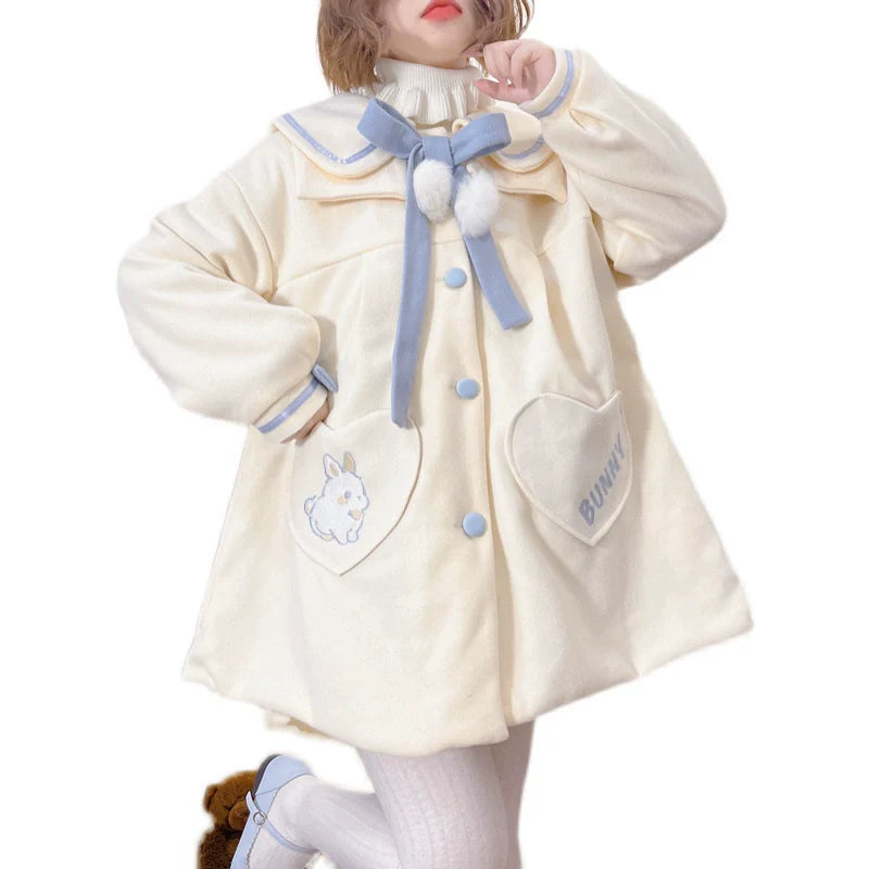 Plus Size Lolita Coat Woolen Winter Lolita Overcoat - image 2