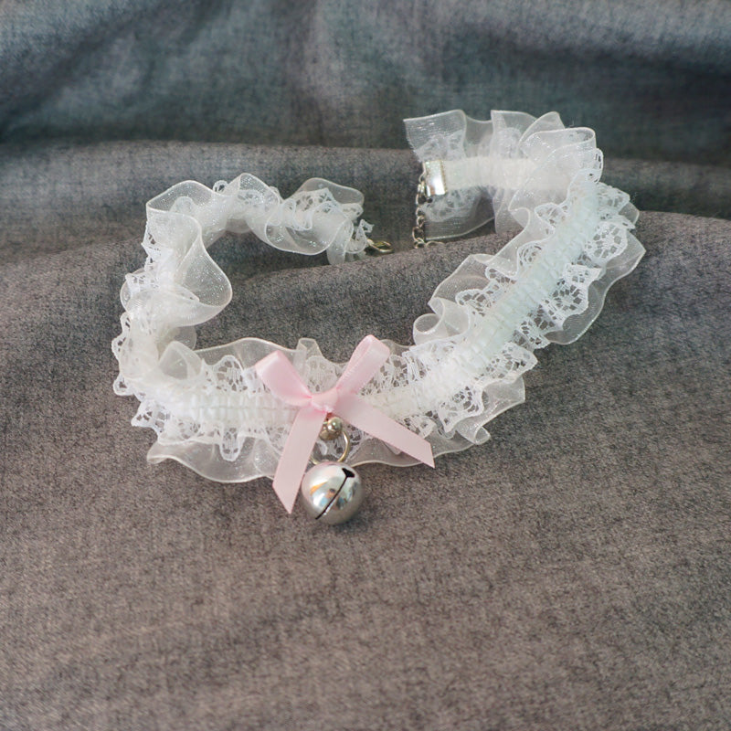 Kawaii Lolita Lace and Bell Choker - image 5