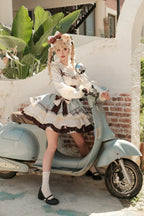 Thin Choco - Sweet Lolita Petite JSK Puffy Mini Dress KC - image 5