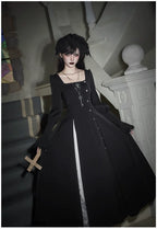 Raven's Night Song Oriental Gothic Lolita Dress Set - image 36
