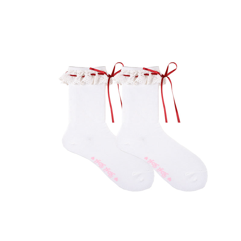 Isabella - Sweet Lolita Lace Mid-Calf Socks - image 39