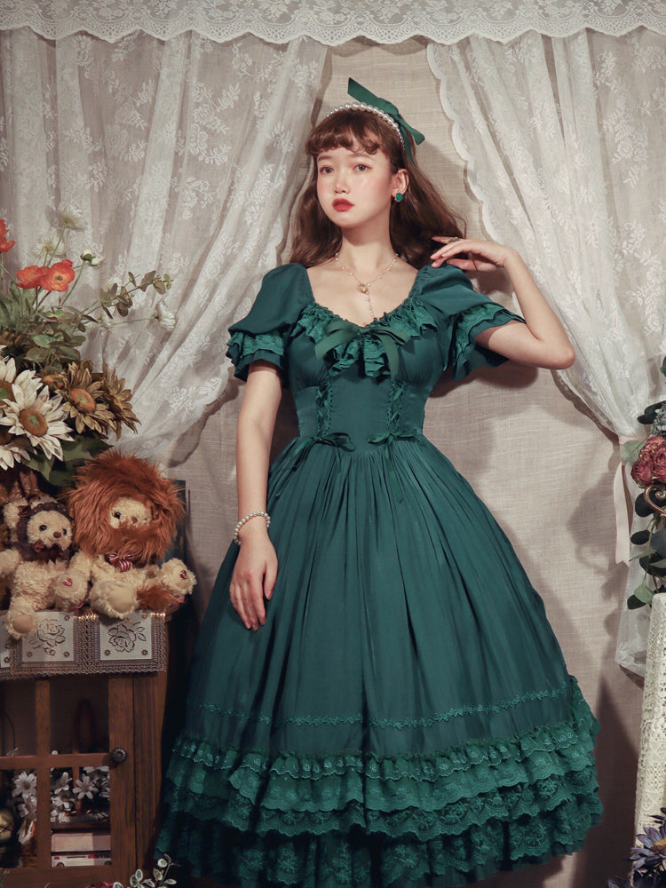 CLA Vintage French Lolita OP Dress - image 41
