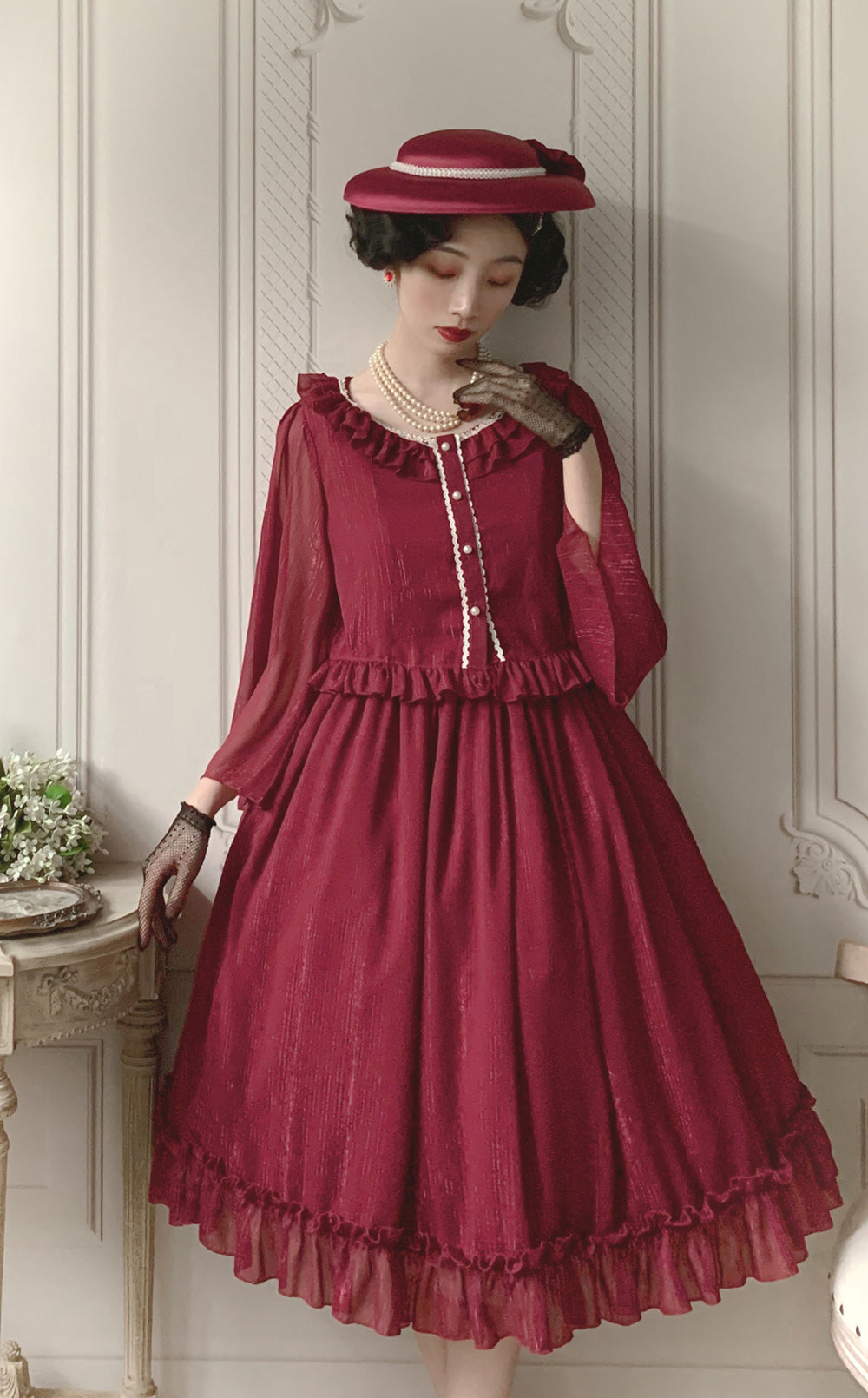 Rhine Riverside - Summer Lolita Chiffon Cardigan - image 26