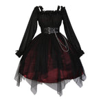 The Girl Assassin - Halloween Gothic Lolita Irregularly Hemline Dress - image 5