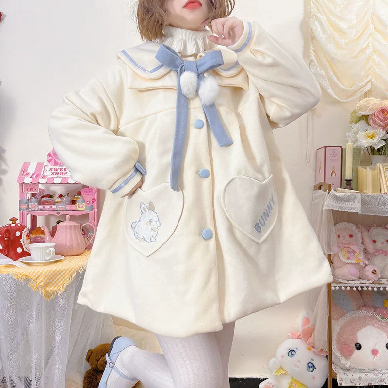 Plus Size Lolita Coat Woolen Winter Lolita Overcoat - image 1