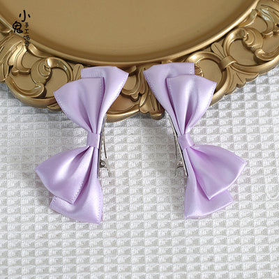 Sweet Lolita Ponytail Bow Hair Clips - image 5
