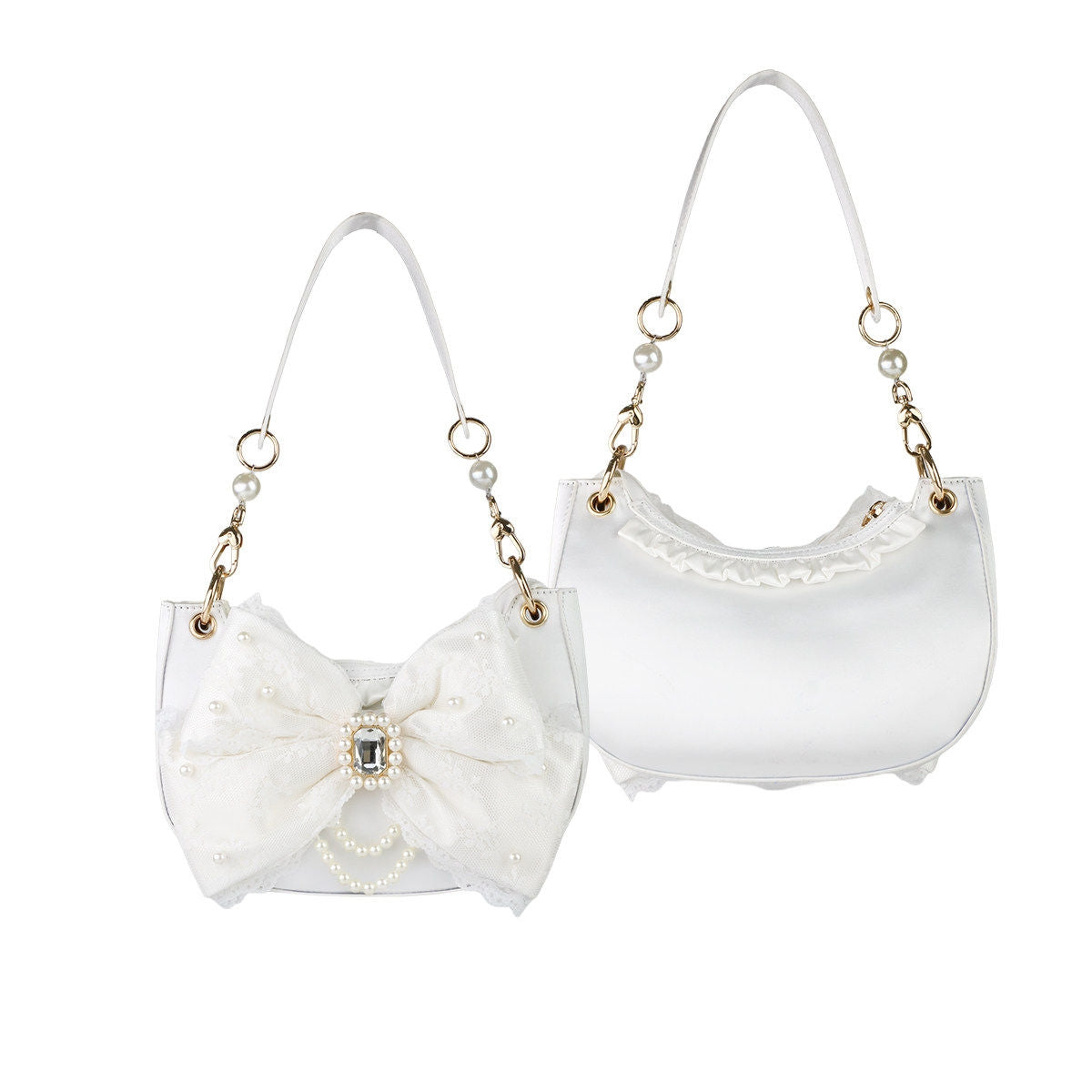 Lace Love - Satin Bow Lolita Shoulder Bag - image 10