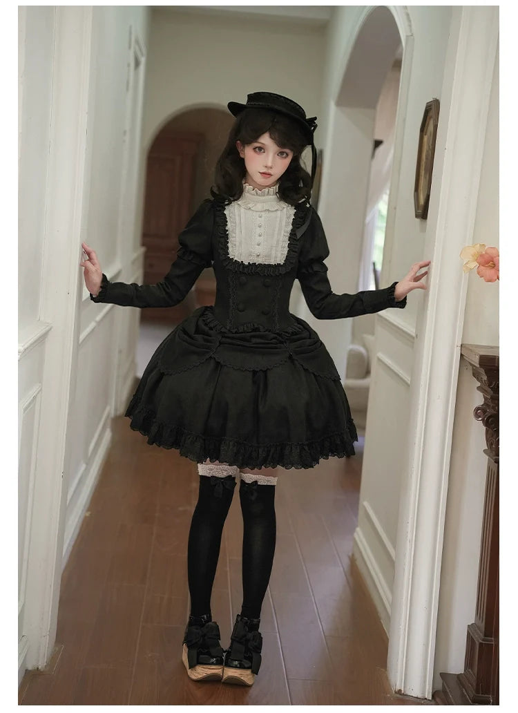 Fog City Time Difference - Classic Lolita SK & Blouse Suit - image 24