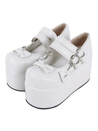 Angelic Imprint - Punk Lolita Shoes High Platform Shoes with Bow - image 9