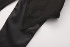 Immortal Murky Portrait - Ouji Lolita Long Swallowtail Black Coat - image 7