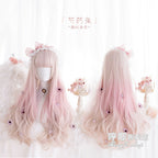 Peony Rabbit - 75cm Long Curly Pink Princess Wig - image 3