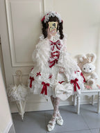 Satin Gift Box - Sweet Lolita JSK Dress, Bows and Layered Lace - image 16