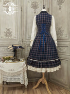 Rose - Elegant Lolita Fishbone Grid Skirt Customized - image 79