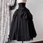Dreaming Gothic Lolita Fishbone Long Skirt - image 2