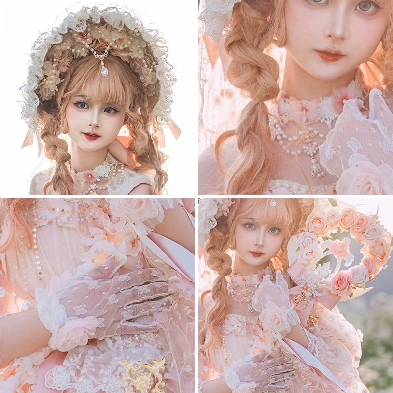 Spring Gift Box Pink Classic Lolita Handmade Lace Accessories - image 3