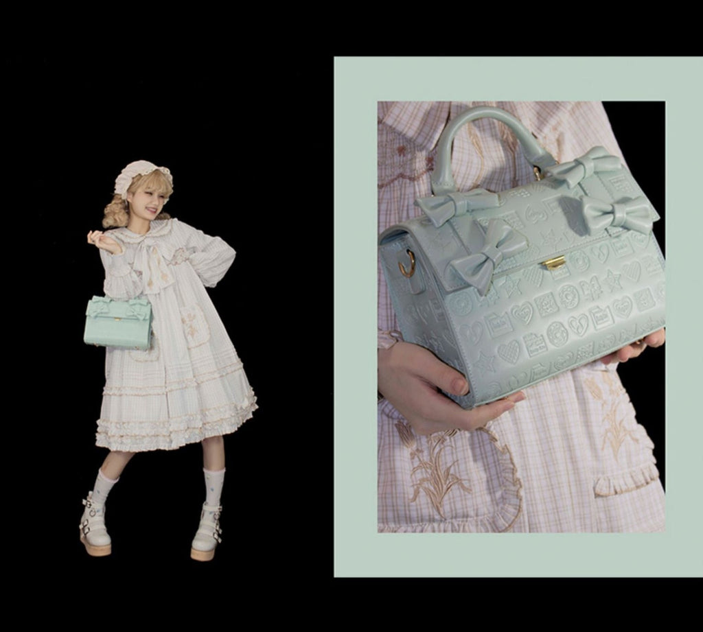 Sweet Heart Embossed Chocolate Lolita Bag - image 12